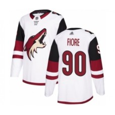 Men Arizona Coyotes #90 Giovanni Fiore Authentic White Away Hockey Stitched Jersey