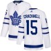 Men Adidas Toronto Maple Leafs #15 Adam Cracknell Authentic White Away NHL Jersey