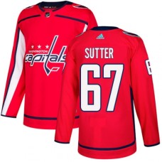 Men Adidas Washington Capitals #67 Riley Sutter Premier Red Home NHL Jersey