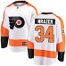 Men Philadelphia Flyers #34 Petr Mrazek Fanatics Branded White Away Breakaway NHL Jersey