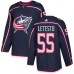 Men Adidas Columbus Blue Jackets #55 Mark Letestu Authentic Navy Blue Home NHL Jersey