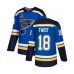 Men St. Louis Blues #18 Tony Twist Authentic Royal Blue Home 2019 Stanley Cup Champions Hockey Jersey