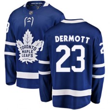 Men Toronto Maple Leafs #23 Travis Dermott Authentic Royal Blue Home Fanatics Branded Breakaway NHL Jersey