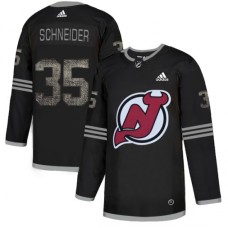 Men Adidas New Jersey Devils #35 Cory Schneider Black Authentic Classic Stitched NHL Jersey