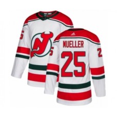 Men Adidas New Jersey Devils #25 Mirco Mueller Premier White Alternate NHL Jersey