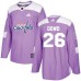 Men Adidas Washington Capitals #26 Nic Dowd Authentic Purple Fights Cancer Practice NHL Jersey