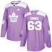 Men Adidas Toronto Maple Leafs #63 Tyler Ennis Authentic Purple Fights Cancer Practice NHL Jersey