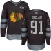 Men Adidas Chicago Blackhawks #91 Anthony Duclair Authentic Black 1917-2017 100th Anniversary NHL Jersey