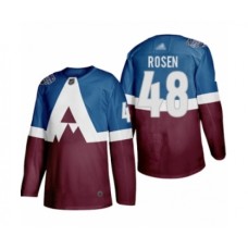 Men Colorado Avalanche #48 Calle Rosen Authentic Burgundy Blue 2020 Stadium Series Hockey Stitched Jersey