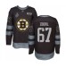 Men Boston Bruins #67 Jakub Zboril Authentic Black 1917-2017 100th Anniversary 2019 Stanley Cup Final Bound Hockey Jersey