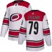 Men Adidas Carolina Hurricanes #79 Michael Ferland White Road Authentic Stitched NHL Jersey