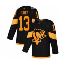 Men Pittsburgh Penguins #13 Brandon Tanev Authentic Black 2019 Stadium Series Hockey Stitched Jersey