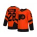 Men Philadelphia Flyers #28 Chris Bigras Authentic Orange 2019 Stadium Series Hockey Stitched Jersey