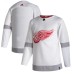 Men Detroit Red Wings adidas Blank White 2020-21 Reverse Retro Authentic Stitched Jersey