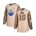 Men Edmonton Oilers #18 James Neal Authentic Camo Veterans Day Practice Hockey Stitched Jersey