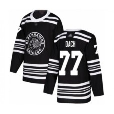 Men Chicago Blackhawks #77 Kirby Dach Authentic Black Alternate Hockey Stitched Jersey