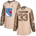 Men Adidas New York Rangers #33 Fredrik Claesson Authentic Camo Veterans Day Practice NHL Jersey