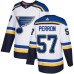 Men Adidas St. Louis Blues #57 David Perron Authentic White Away NHL Jersey