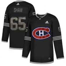 Men Adidas Montreal Canadiens #65 Andrew Shaw Black Authentic Classic Stitched NHL Jersey