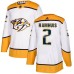 Men Adidas Nashville Predators #2 Dan Hamhuis Authentic White Away NHL Jersey