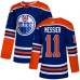 Men Adidas Edmonton Oilers #11 Mark Messier Premier Royal Blue Alternate NHL Jersey