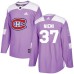 Men Adidas Montreal Canadiens #37 Antti Niemi Authentic Purple Fights Cancer Practice NHL Jersey