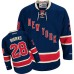 Men Reebok New York Rangers #28 Chris Bigras Authentic Navy Blue Third NHL Jersey