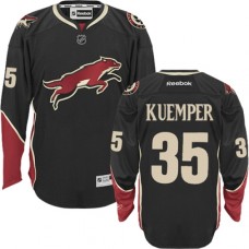 Men Reebok Arizona Coyotes #35 Darcy Kuemper Authentic Black Third NHL Jersey