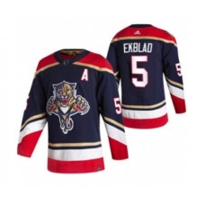 Men Florida Panthers #5 Aaron Ekblad Black 2020-21 Reverse Retro Alternate Hockey Stitched Jersey