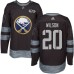 Men Adidas Buffalo Sabres #20 Scott Wilson Authentic Black 1917-2017 100th Anniversary NHL Jersey