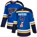 Men Adidas St. Louis Blues #7 Patrick Maroon Authentic Blue USA Flag Fashion NHL Jersey