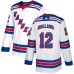 Men Adidas New York Rangers #12 Peter Holland Authentic White Away NHL Jersey