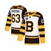 Men Boston Bruins #63 Brad Marchand Authentic White Winter Classic 2019 Stanley Cup Final Bound Hockey Jersey