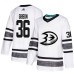 Men Adidas Anaheim Ducks #36 John Gibson White 2019 All-Star Game Parley Authentic Stitched NHL Jersey