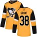 Men Adidas Pittsburgh Penguins #38 Derek Grant Authentic Gold Alternate NHL Jersey