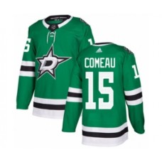 Men Adidas Dallas Stars #15 Blake Comeau Premier Green Home NHL Jersey