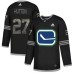 Men Adidas Vancouver Canucks #27 Ben Hutton Black 1 Authentic Classic Stitched NHL Jersey