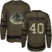 Men Adidas Vancouver Canucks #40 Elias Pettersson Green Salute to Service Stitched NHL Jersey