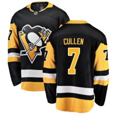 Men Pittsburgh Penguins #7 Matt Cullen Authentic Black Home Fanatics Branded Breakaway NHL Jersey