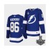 Men Adidas Lightning #86 Nikita Kucherov Blue Authentic 2021 Stanley Cup Stitched Jersey