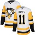 Men Adidas Pittsburgh Penguins #11 Jimmy Hayes Authentic White Away NHL Jersey