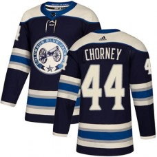 Men Adidas Columbus Blue Jackets #44 Taylor Chorney Authentic Navy Blue Alternate NHL Jersey