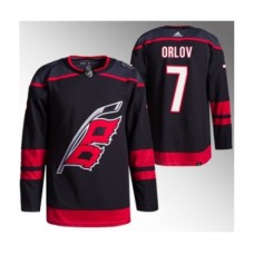 Men Carolina Hurricanes #7 Dmitry Orlov Black Stitched Jersey