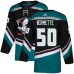 Men Adidas Anaheim Ducks #50 Antoine Vermette Authentic Black Teal Third NHL Jersey