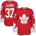 Men Adidas Toronto Maple Leafs #37 Timothy Liljegren Authentic Red Alternate NHL Jersey