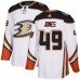 Men Adidas Anaheim Ducks #49 Max Jones Authentic White Away NHL Jersey