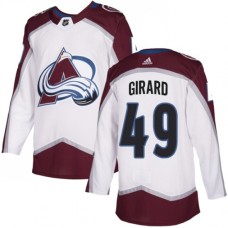 Men Adidas Colorado Avalanche #49 Samuel Girard Authentic White Away NHL Jersey