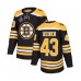 Men Boston Bruins #43 Danton Heinen Authentic Black Home 2019 Stanley Cup Final Bound Hockey Jersey