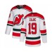 Men Adidas New Jersey Devils #19 Travis Zajac Authentic White Alternate NHL Jersey