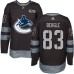 Men Adidas Vancouver Canucks #83 Jay Beagle Authentic Black 1917-2017 100th Anniversary NHL Jersey